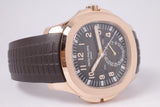 PATEK PHIIPPPE ROSE GOLD TRAVEL TIME AQUANAUT 5164R MINT BOX & PAPERS