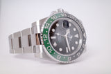 ROLEX NEW 2024 STAINLESS STEEL GMT MASTER II "LEFTY" "DESTRO" BLACK & GREEN "SPRITE" OYSTER 126720 BOX & PAPERS