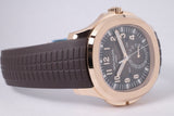 PATEK PHILIPPE NEW 2022 ROSE GOLD TRAVEL TIME AQUANAUT 5164R BOX & PAPERS