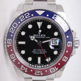 ROLEX NEW STAINLESS STEEL CERAMIC GMT MASTER II 126710 BLUE & RED PEPSI OYSTER BRACELET BOX & PAPERS $22,500