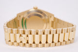 ROLEX NEW YELLOW GOLD DAY-DATE 40 BLACK BAGUETTE DIAMOND DIAL 228238