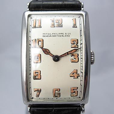 PATEK PHILIPPE NONE REFERENCE MODEL 1920S PLATINUM CURVEX ART DECO