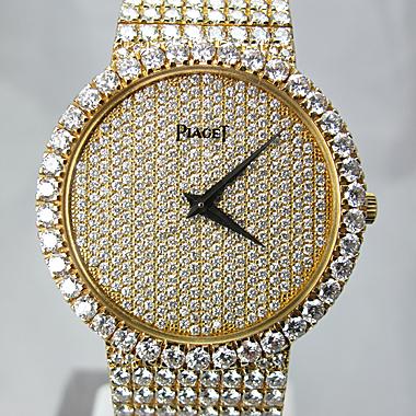 PIAGET 18K YELLOW GOLD AND DIAMOND DRESS WATCH