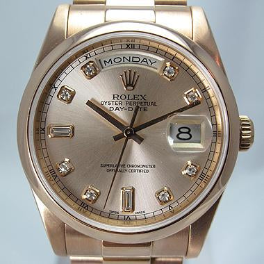 ROLEX 118205 ROSE GOLD PRESIDENT DAY-DATE