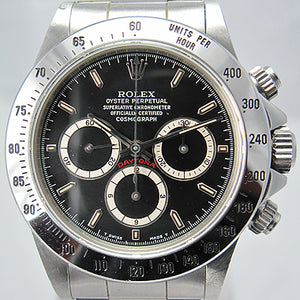 ROLEX DAYTONA ZENITH BLACK DIAL BOX & PAPERS 16520 (AVAILABLE BY ORDER)