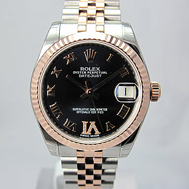 ROLEX DATEJUST TWO TONE STAINLESS & ROSE GOLD