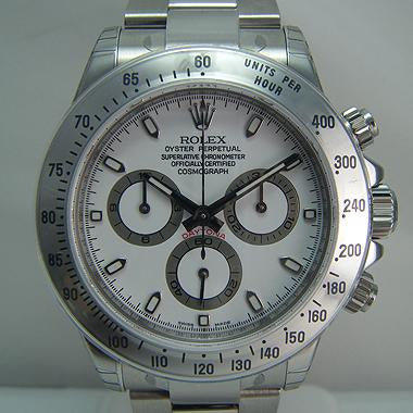 ROLEX DAYTONA STAINLESS STEEL WHITE DIAL 116520